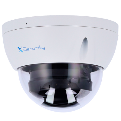 X-Security Telecamera IP Dome - 4 Megapixel (2688x1520)
 - Lente fissa 2.8mm - WDR 120dB | Dual Light(IR 30m e Luce Bianca 30m) - WizSense