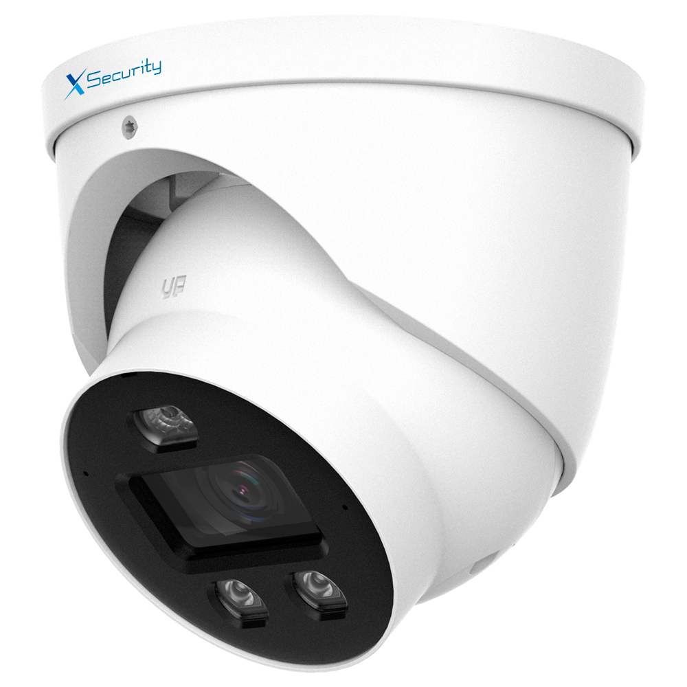 X-Security Cámara IP Turret Wizcolor - 4 Megapíxel (2688x1520) | Sensor 1/1.8&quot; CMOS - Lente 2.8mm | IR+Luz Blanca 30m - WDR 120dB | Micrófono integrado - WizSense