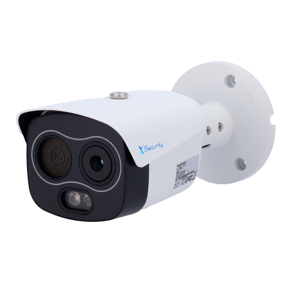 Telecamera termica Bullet Dual IP X-Security - 256x192 VOx | Ottica 10 mm | Sensibilità ≤ 40mK - Sensore ottico1/2.7” 4 Mpx | Lente 12 mm - WizSense