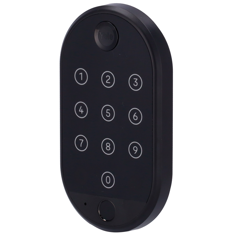 Accessorio per tastiera - Communicazione Bluetooth - Apertura e chiusura con PIN o impronta digitale - Codici monouso o temporanei - Alimentato da quattro pile AAA - Compatibile con YALE-LINUS-L2