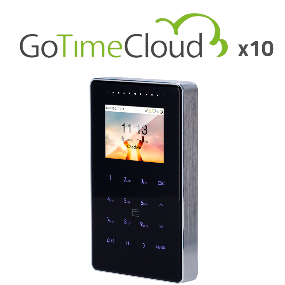 Controllo accessi e presenze IP65 IK04 - Scheda EM/MF e PIN - 50.000 schede | 200.000 registri - 2.4" TFT | TCP/IP