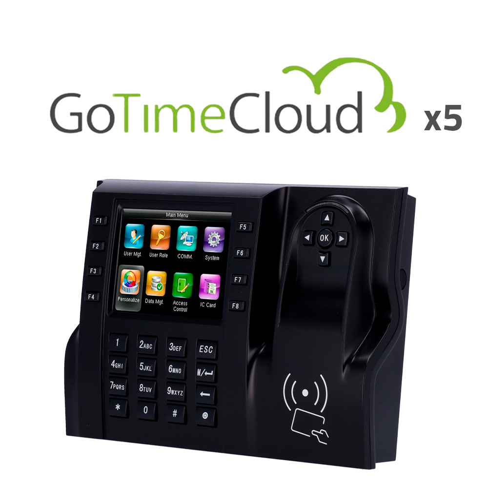 Controllo presenze - Schede EM/MF e PIN - 10.000 schede | 50.000 registri - 3.5" TFT | TCP/IP