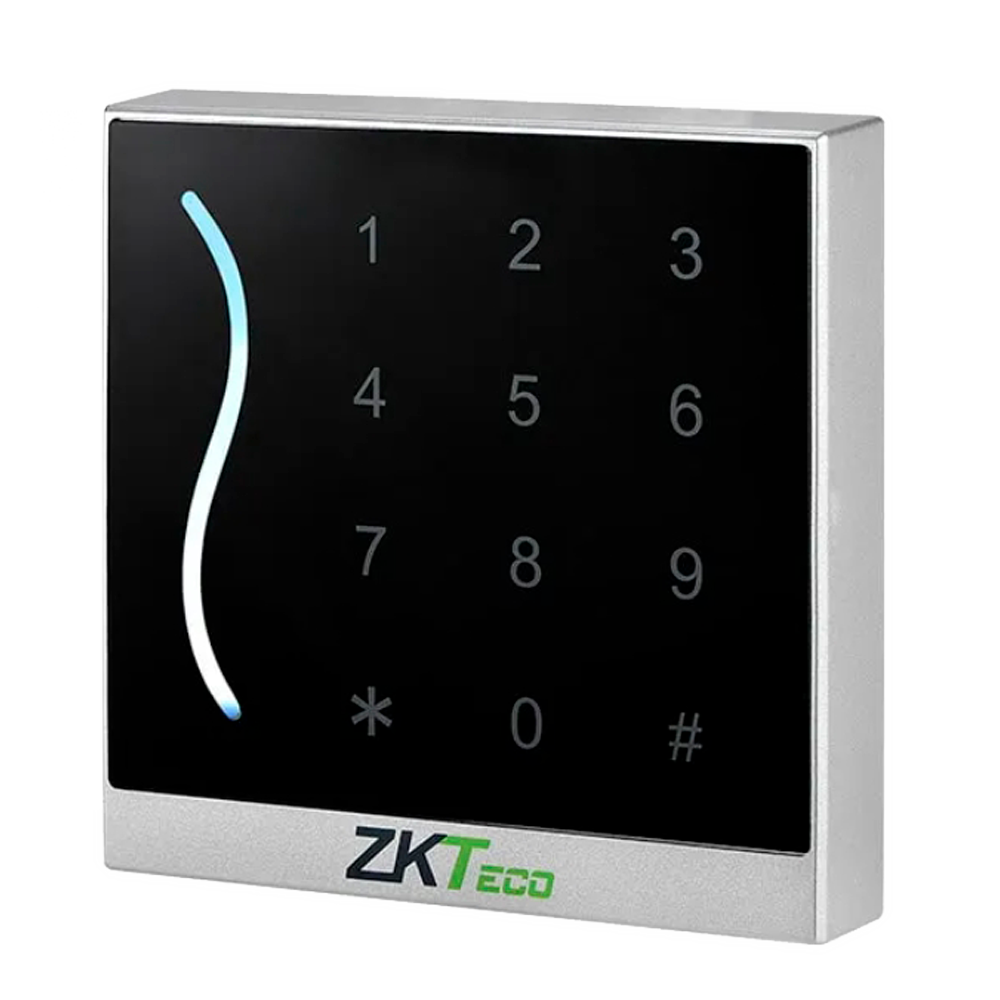 Lettore di accesso - Accesso tramite scheda EM e PIN - Indicatore a LED e acustico - Wiegand 26/34 - Compatibile con i controller ZKTeco - Adatto per esterni IP65
