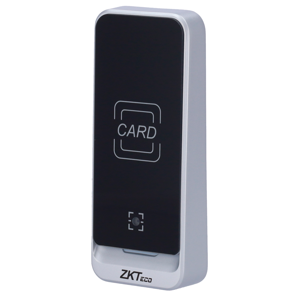 Lettore di accesso - Accesso tramite codice QR e scheda EM - Indicatore a LED e acustico - Wiegand 26/34 | RS485 - Compatibile con i controller ZKTeco - Adatto per esterni IP65