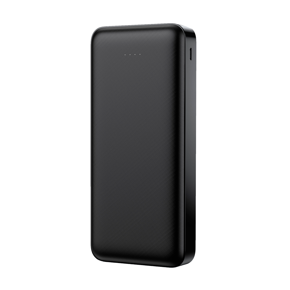 VEGER - Power bank con indicatore di ricarica a LED - Capacità 20000mAh  - Ingressi Micros USB, USB-C, Uscite 2 USB-A  - Ricarica di 2 dispositivi contemporaneamente